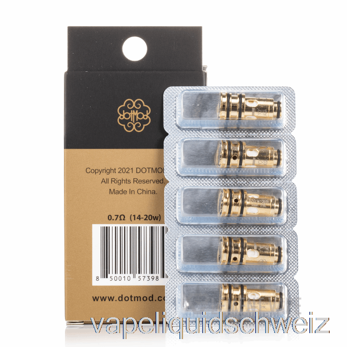 Dotmod Dotcoils 0,7 Ohm Dotaio V2 Spulen (flache Basis) Vape Ohne Nikotin